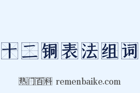 十二铜表法组词是什么意思的图片